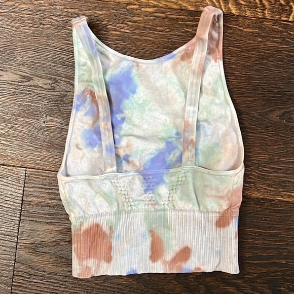 FP Good Karma High-Neck Crop Tank- custom tie-dye size: XS/S - Picture 4 of 5